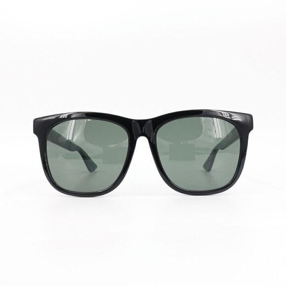 Gucci GG0057 Square Sunglasses Black Green OS - Picture 12 of 14